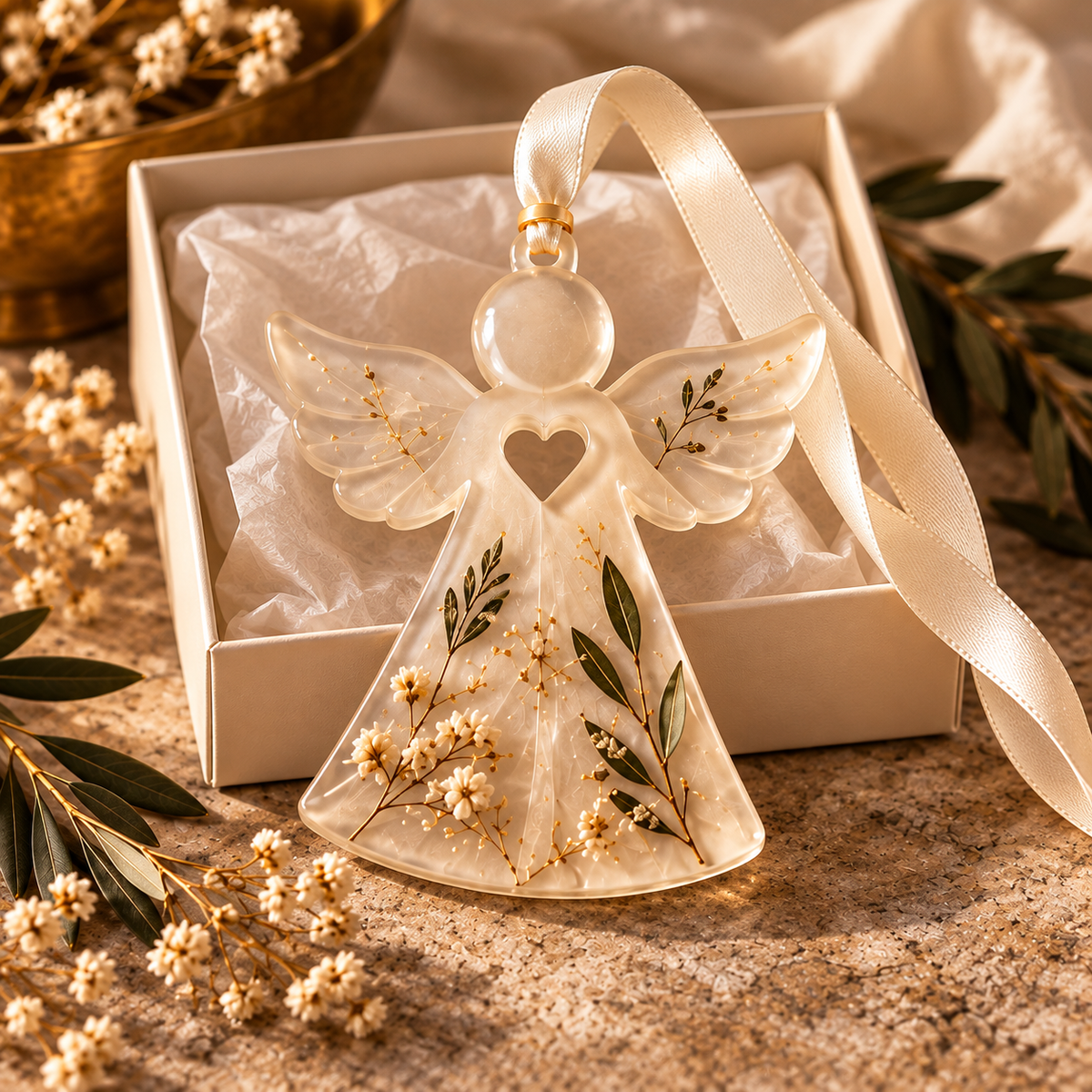 Small Angel AI-assisted design preview; final details follow studio mold