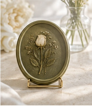 Olive Botanical Intaglio wedding flower keepsake