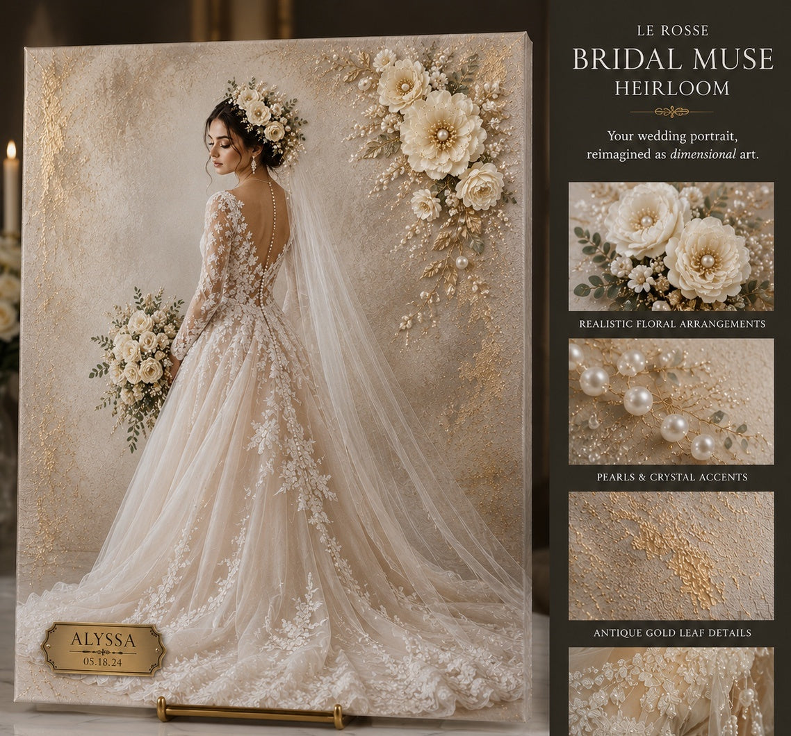Bridal Muse wedding heirloom portrait