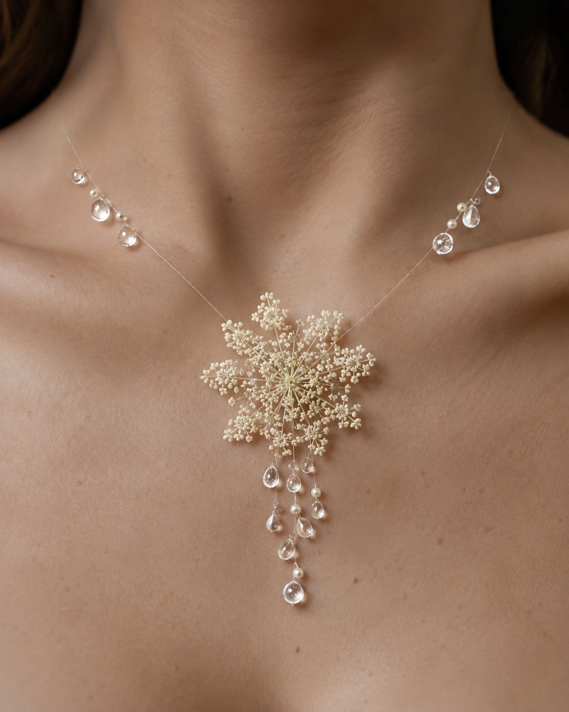 Le Rosse Studio Botanical Dew baby's breath necklace