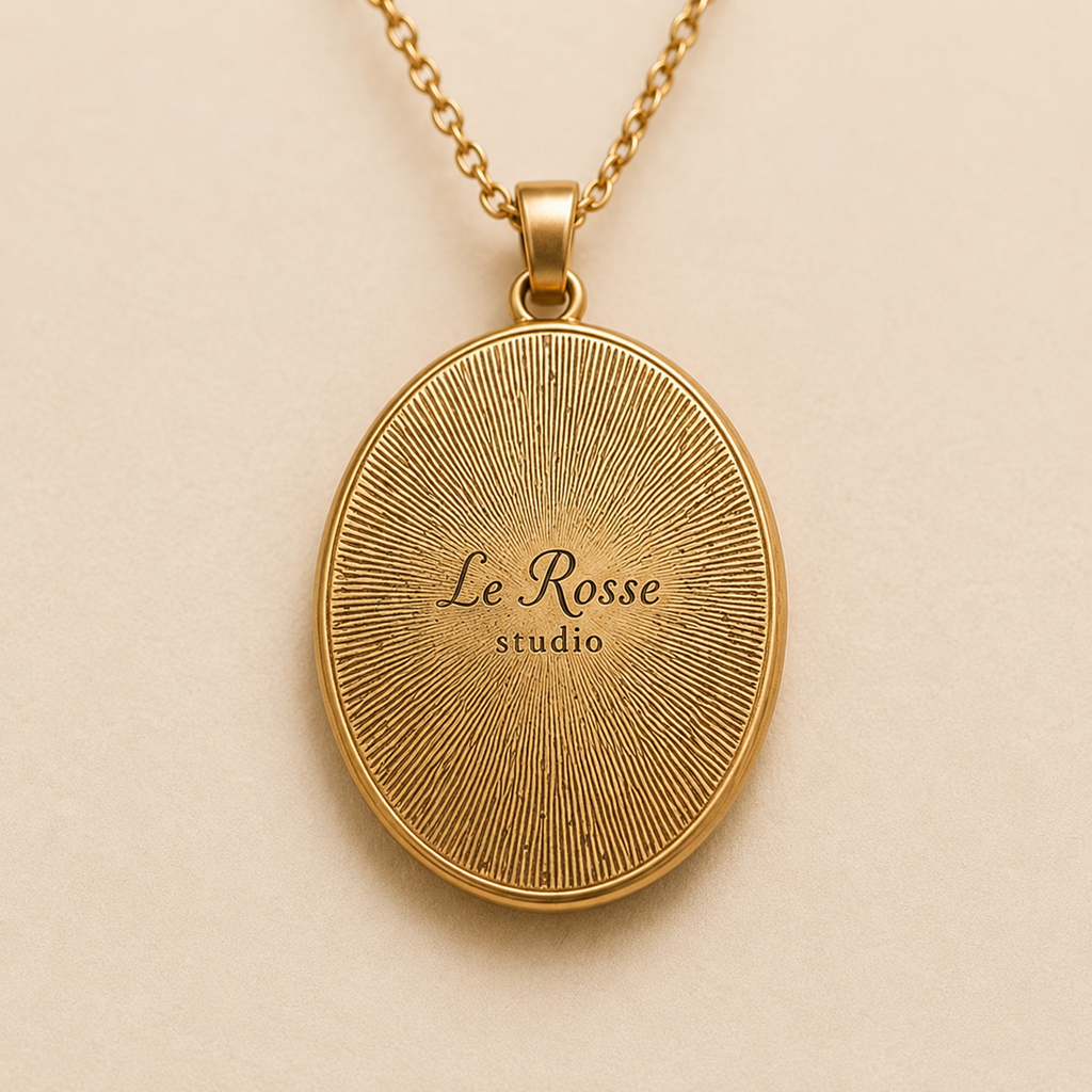 Le Rosse Studio Guardian Angel pendant back detail