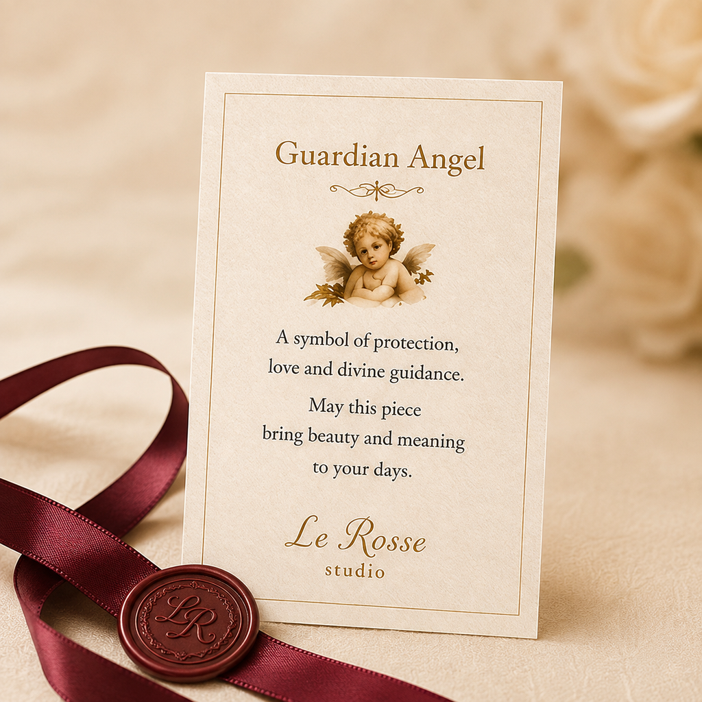 Le Rosse Studio Guardian Angel protection story card