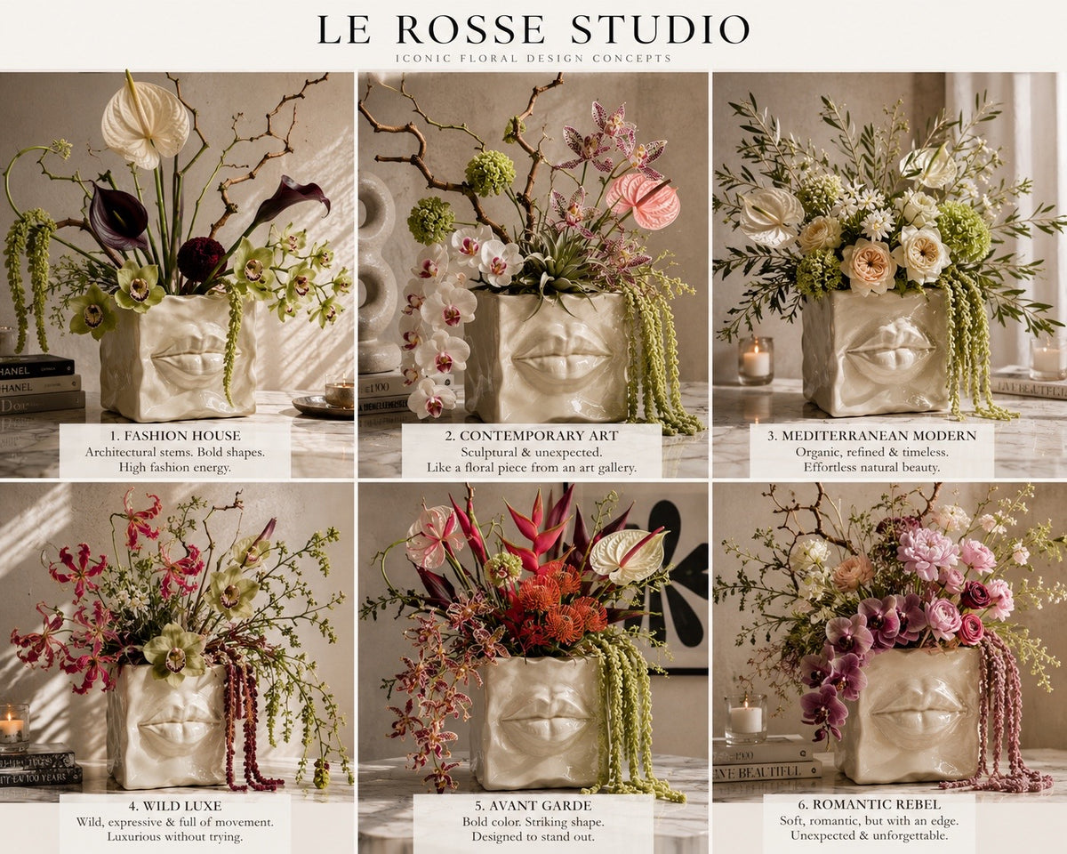 Six Le Rosse Studio Iconic Lips fresh floral styles