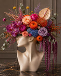 Ivory Sculptural Muse dried botanical arrangement