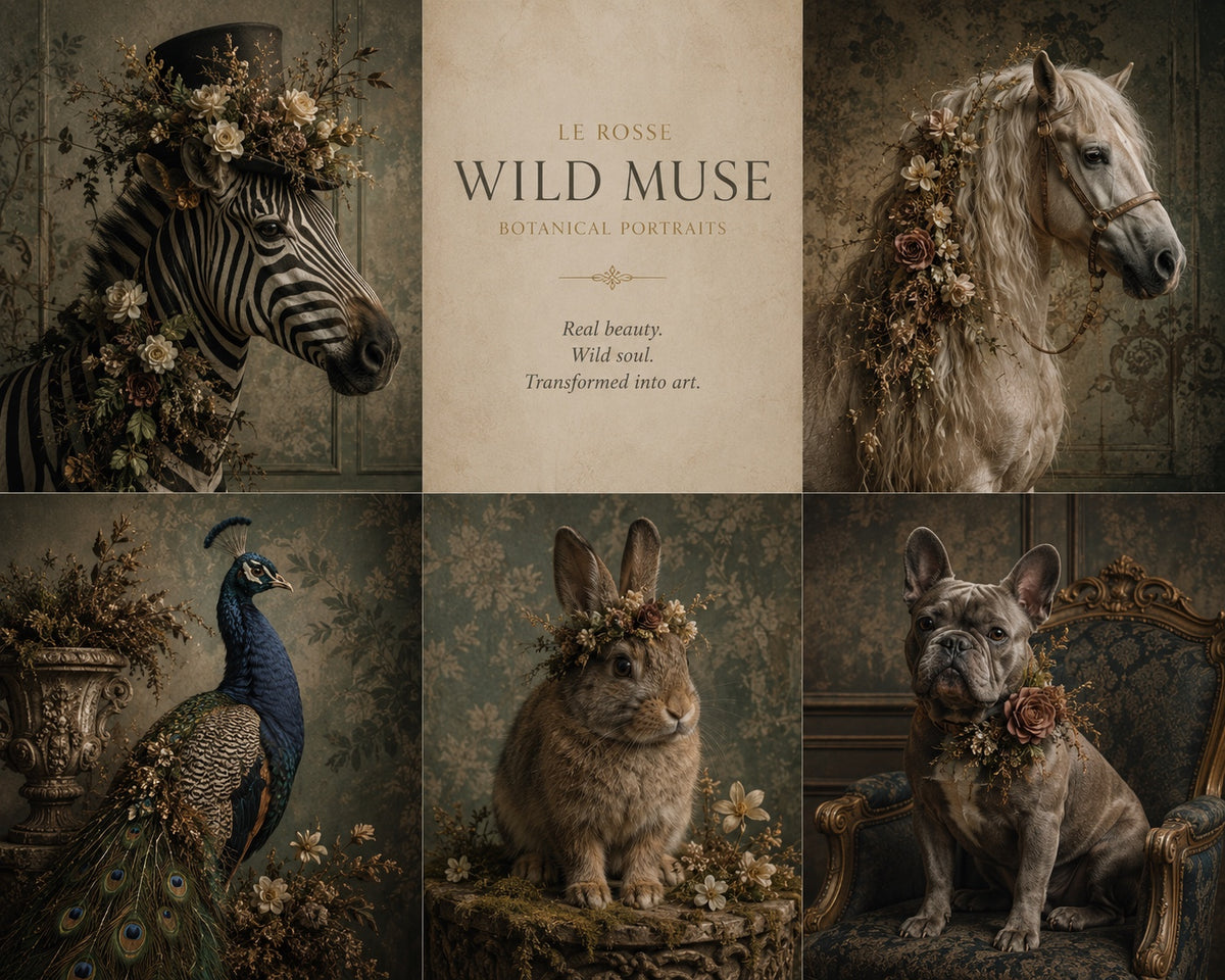 Le Rosse Modern Muse botanical portrait collection