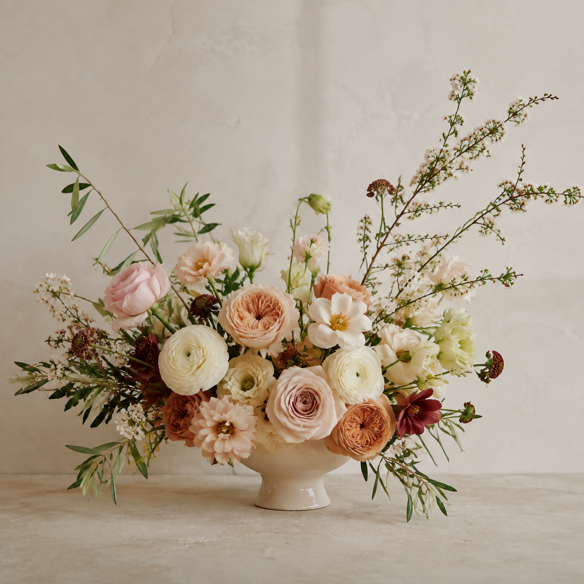 Le Rosse Studio Signature seasonal flower arrangement
