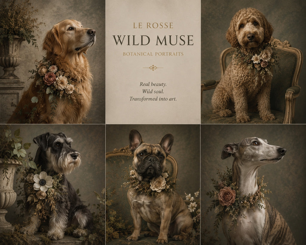 Wild Muse botanical animal portrait collection