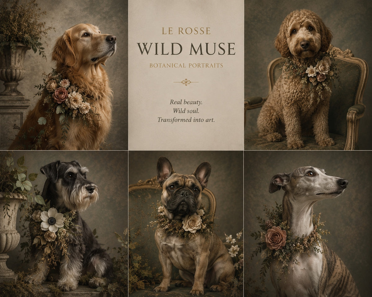 Wild Muse botanical animal portrait collection