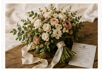 Natural bridal bouquet for Le Rosse Studio wedding flower preservation reservation