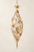 Starlight long pointed Christmas ornament AI-assisted design preview; finished details follow studio mold